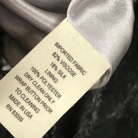 Vintage Victorian Style Crushed Velvet Jacket - Picture 6 of 6